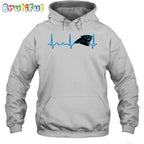 NFL Carolina Panthers Heartbeat Hoodie Unisex Football T-Shirt Hoodie