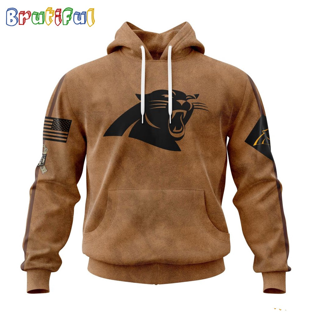 NFL Carolina Panthers Hoodie Special Salute To Service For Veterans Day Full Printed Hoodie