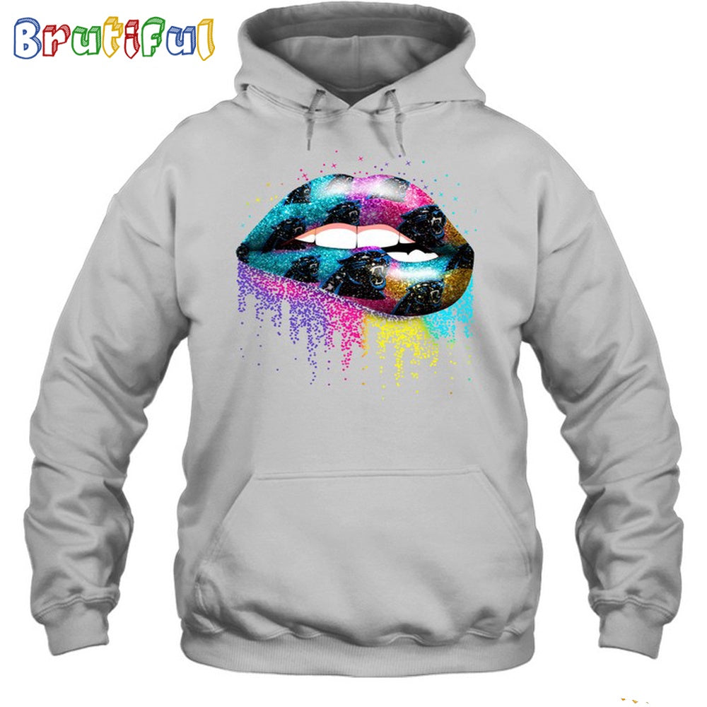 NFL Carolina Panthers Lips Hoodie Unisex Football T-Shirt Hoodie