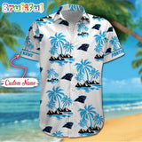 NFL Carolina Panthers Palm Tree Tropical Summer Hawaiian Shirt
