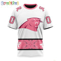 NFL Carolina Panthers T-Shirt Special Pink Design Fight Breast Cancer