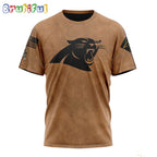 NFL Carolina Panthers T-Shirt Special Salute To Service For Veterans Day Full Printed T-Shirt