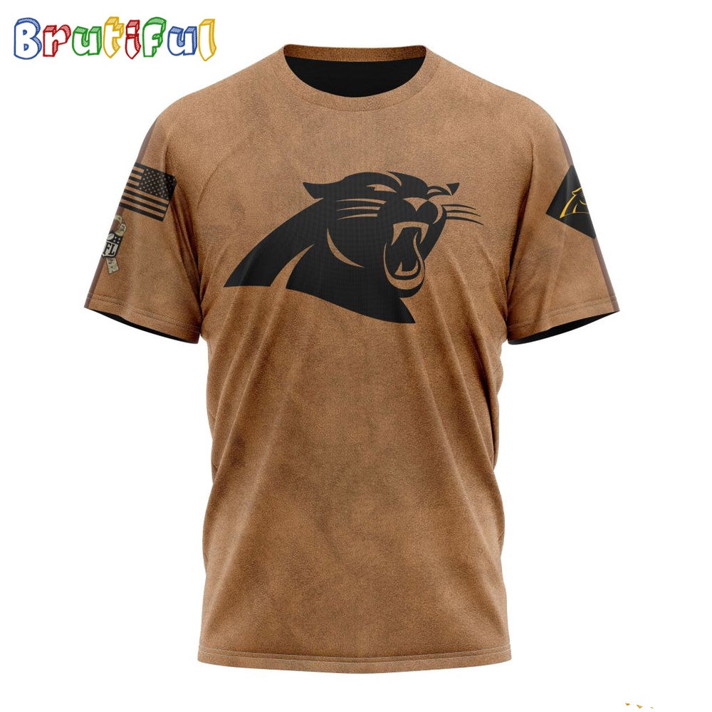 NFL Carolina Panthers T-Shirt Special Salute To Service For Veterans Day Full Printed T-Shirt