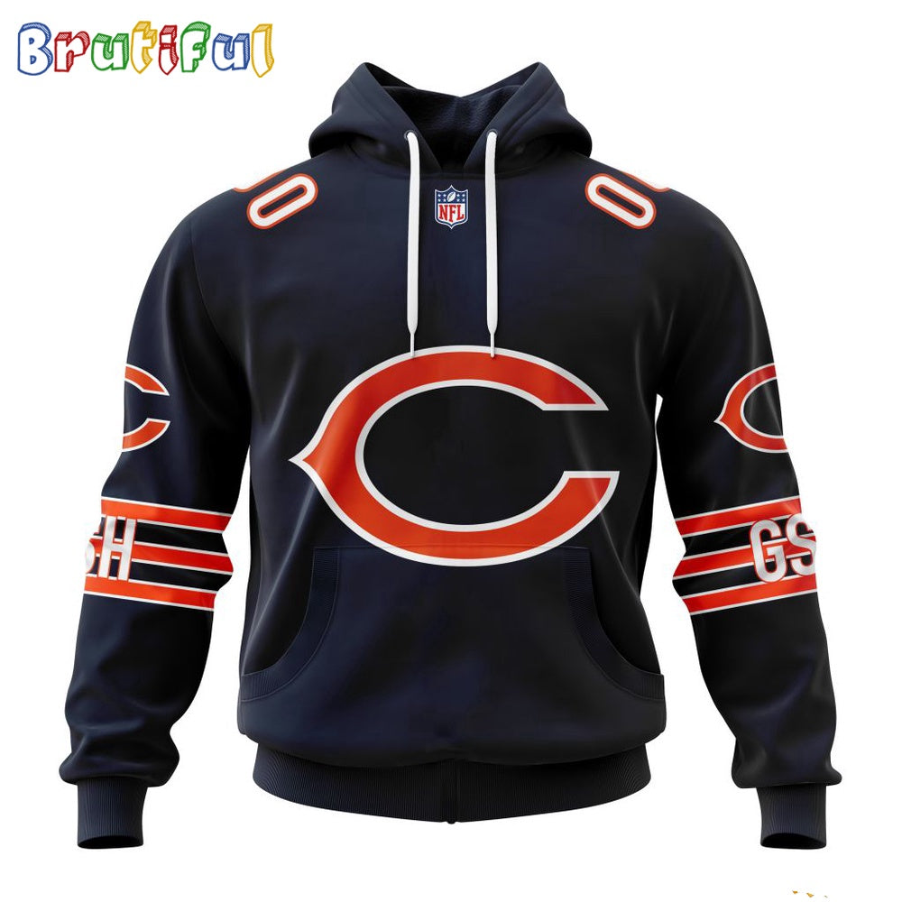 NFL Chicago Bears Hoodie 2024 Personalized Name And Number Unisex Hoodie