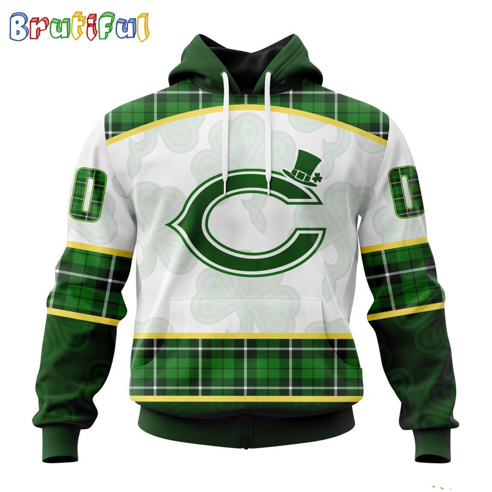 NFL Chicago Bears Hoodie Special Design 3D Hoodie St Patrick Day