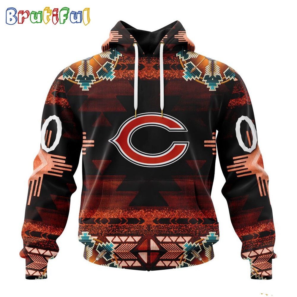 NFL Chicago Bears Hoodie Special Native Costume Design Hoodie