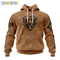 NFL Chicago Bears Hoodie Special Salute To Service For Veterans Day Full Printed Hoodie