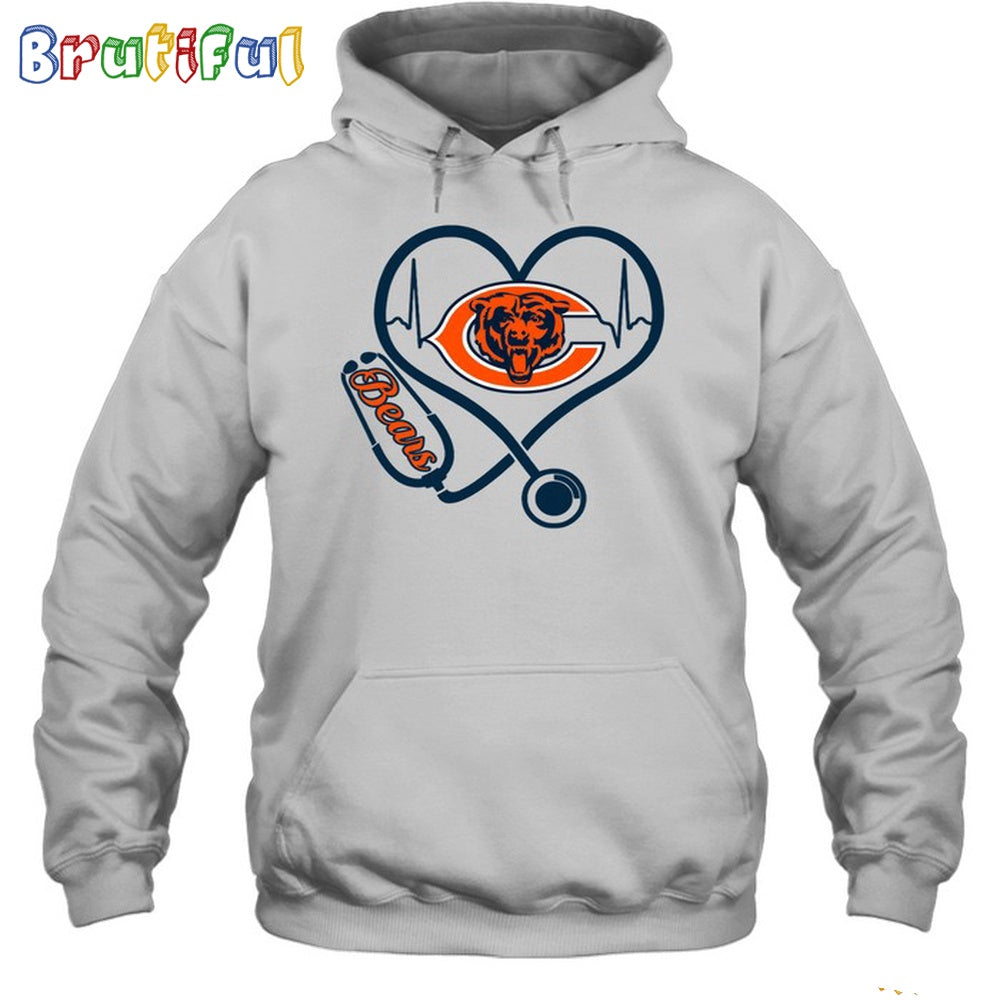 NFL Chicago Bears Nurse Love Hoodie Unisex Football T-Shirt Hoodie