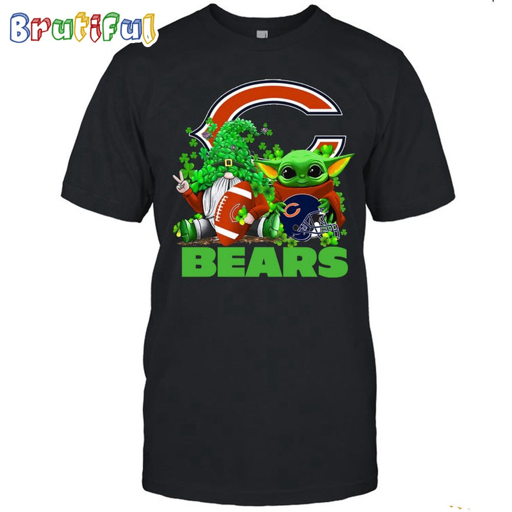 NFL Chicago Bears St Patrick’s Day T-Shirt Special Gomes Baby Yoda St Patricks Day Shirt