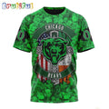 NFL Chicago Bears T-Shirt Special Design 3D T-Shirt St Patrick Day