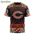 NFL Chicago Bears T-Shirt Special Native Costume Design T-Shirt