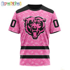 NFL Chicago Bears T-Shirt Special Pink T-Shirt Design Fight Breast Cancer