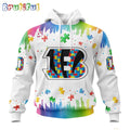 NFL Cincinnati Bengals Hoodie Special Autism Awareness Design All Over Print Hoodie
