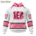 NFL Cincinnati Bengals Hoodie Special Pink Design Fight Breast Cancer