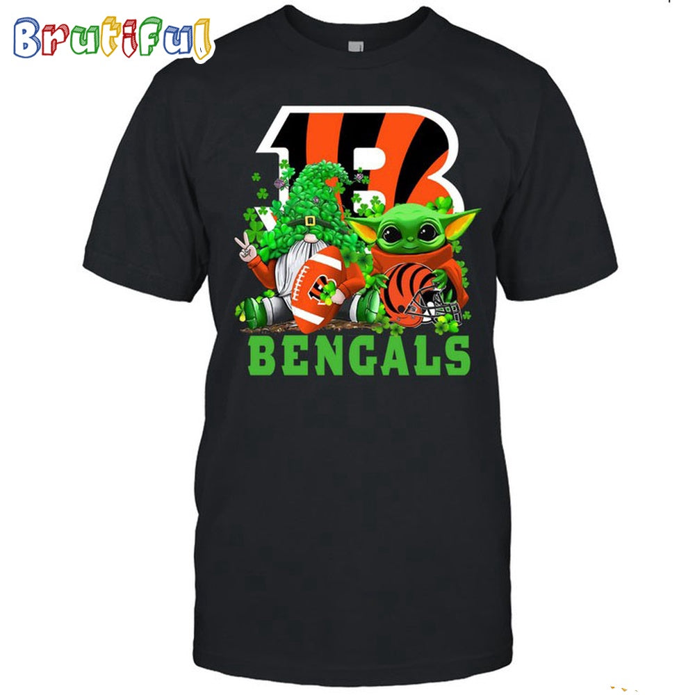 NFL Cincinnati Bengals St Patrick’s Day T-Shirt Special Gomes Baby Yoda St Patricks Day Shirt