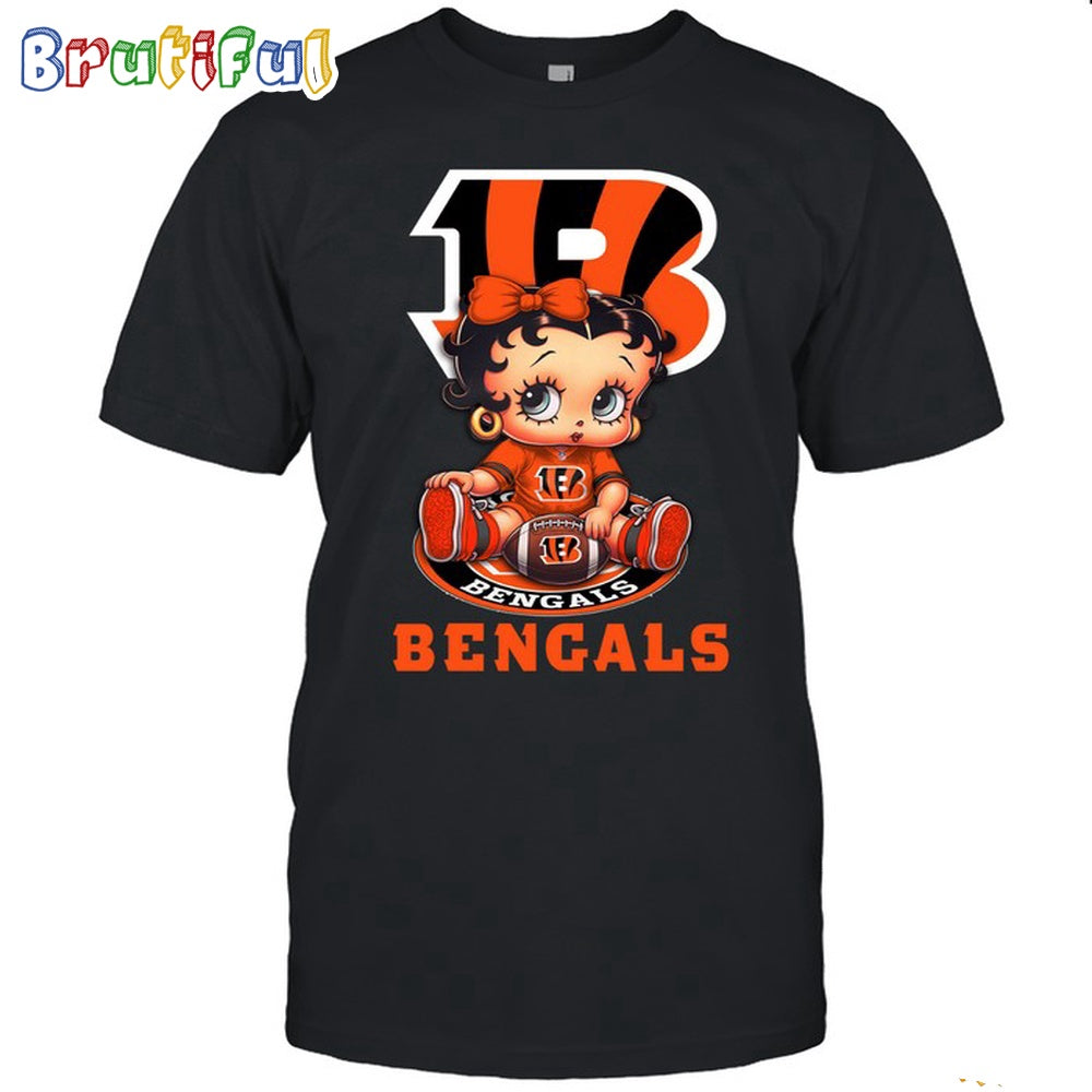NFL Cincinnati Bengals T-Shirt Betty Boop Football Tshirt
