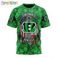 NFL Cincinnati Bengals T-Shirt Special Design 3D T-Shirt St Patrick Day