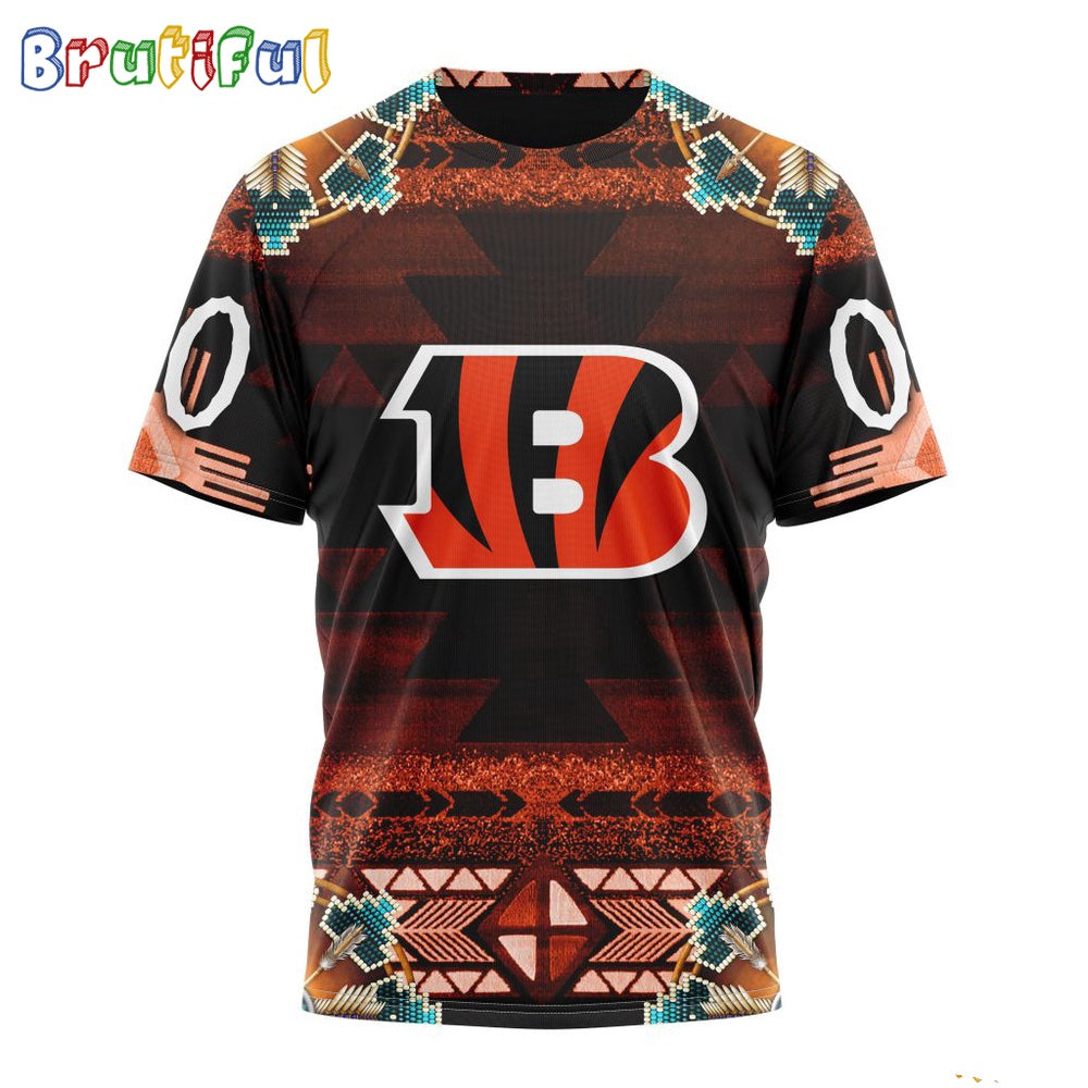 NFL Cincinnati Bengals T-Shirt Special Native Costume Design T-Shirt