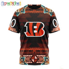 NFL Cincinnati Bengals T-Shirt Special Native Costume Design T-Shirt