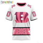 NFL Cincinnati Bengals T-Shirt Special Pink Design Fight Breast Cancer
