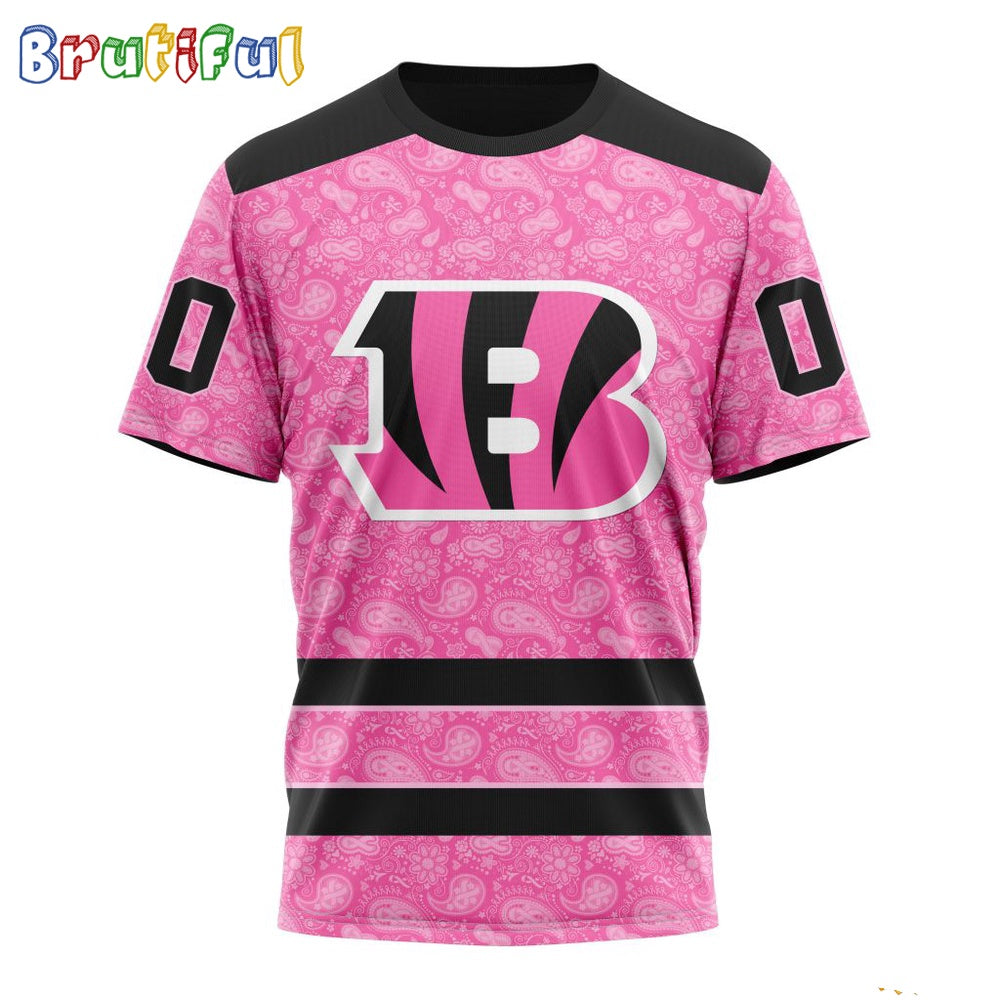 NFL Cincinnati Bengals T-Shirt Special Pink T-Shirt Design Fight Breast Cancer