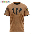 NFL Cincinnati Bengals T-Shirt Special Salute To Service For Veterans Day Full Printed T-Shirt