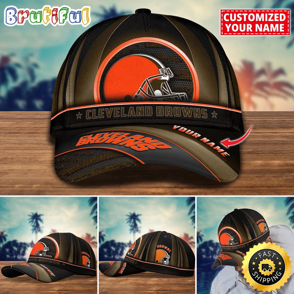 NFL Cleveland Browns Baseball Cap Custom Football Cap For Fans