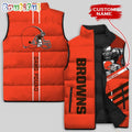 NFL Cleveland Browns Damn Right Sleeveless Down Jacket