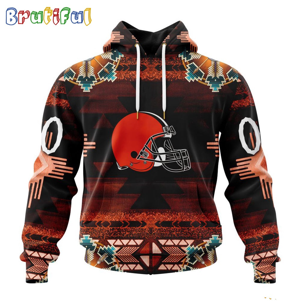 NFL Cleveland Browns Hoodie Special Native Costume Design Hoodie