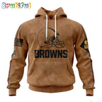 NFL Cleveland Browns Hoodie Special Salute To Service For Veterans Day Full Printed Hoodie