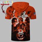 NFL Cleveland Browns Horror Characters Essential Halloween Sleeveless Hoodie