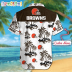 NFL Cleveland Browns Palm Tree Tropical Summer Hawaiian Shirt