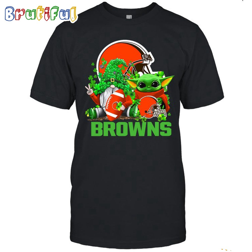 NFL Cleveland Browns St Patrick’s Day T-Shirt Special Gomes Baby Yoda St Patricks Day Shirt