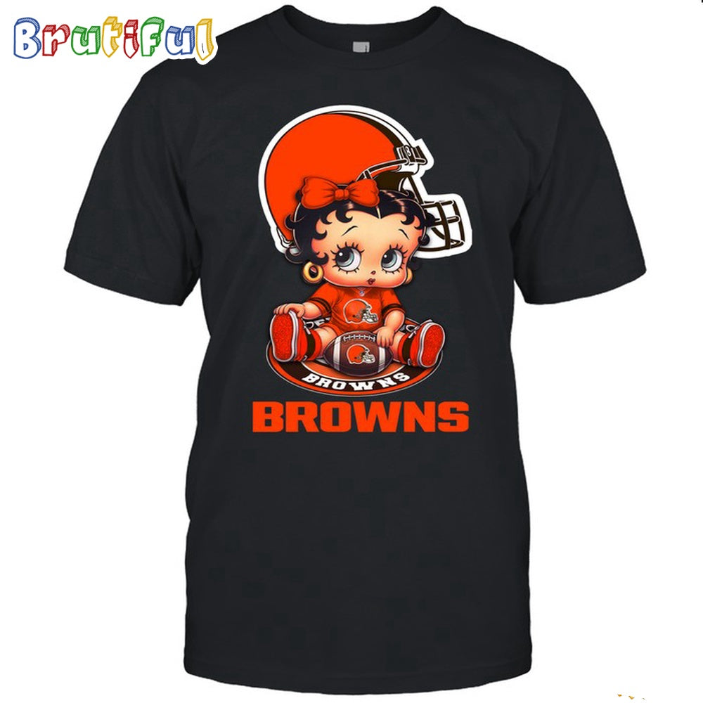 NFL Cleveland Browns T-Shirt Betty Boop Football Tshirt