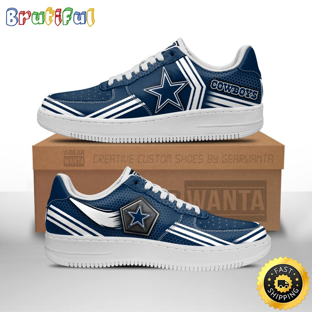 NFL Dallas Cowboys Air Force 1 Shoes Air Sneakers For Fans