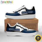 NFL Dallas Cowboys Air Force 1 Shoes Football Sports Sneaker Shoes