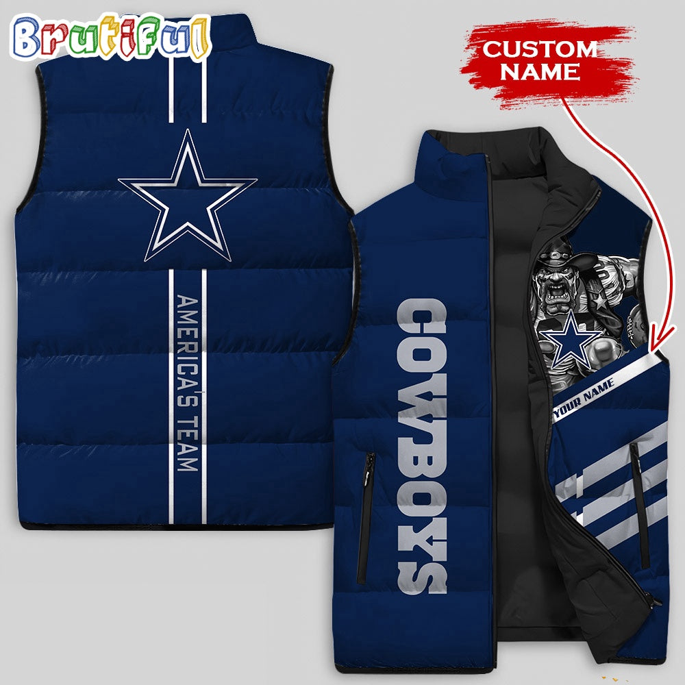 NFL Dallas Cowboys Damn Right Sleeveless Down Jacket