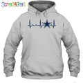 NFL Dallas Cowboys Heartbeat Hoodie Unisex Football T-Shirt Hoodie