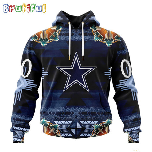 NFL Dallas Cowboys Hoodie Special Native Costume Design Hoodie