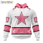 NFL Dallas Cowboys Hoodie Special Pink Design Fight Breast Cancer