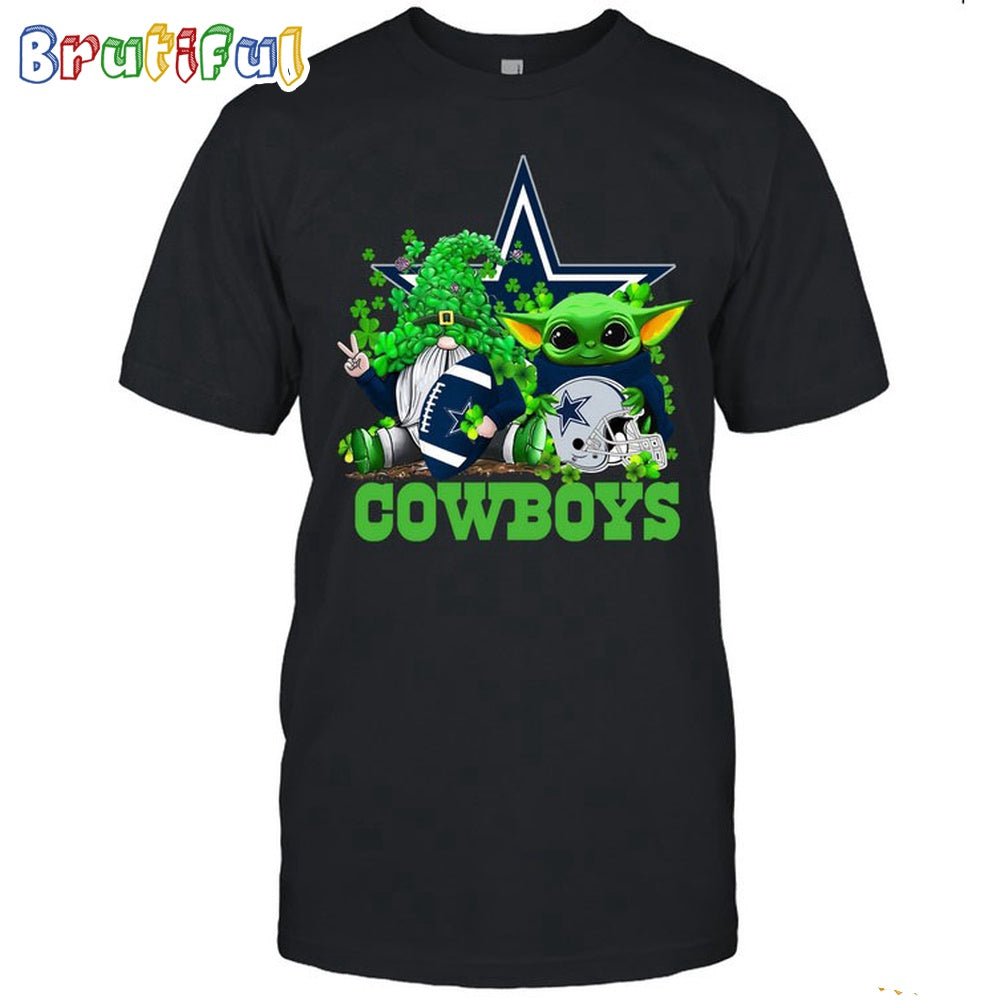NFL Dallas Cowboys St Patrick’s Day T-Shirt Special Gomes Baby Yoda St Patricks Day Shirt