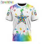 NFL Dallas Cowboys T-Shirt Special Autism Awareness Design All Over Print T-Shirt