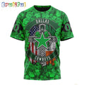 NFL Dallas Cowboys T-Shirt Special Design 3D T-Shirt St Patrick Day