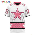 NFL Dallas Cowboys T-Shirt Special Pink Design Fight Breast Cancer