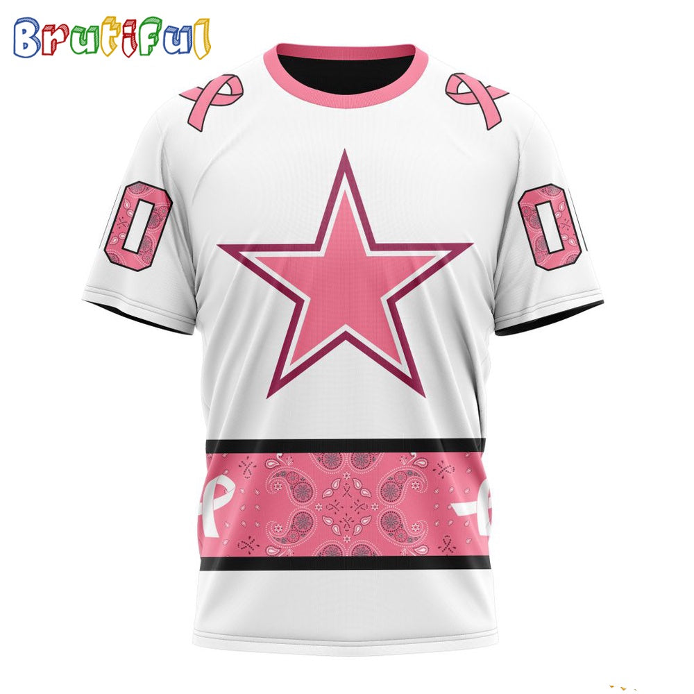 NFL Dallas Cowboys T-Shirt Special Pink Design Fight Breast Cancer