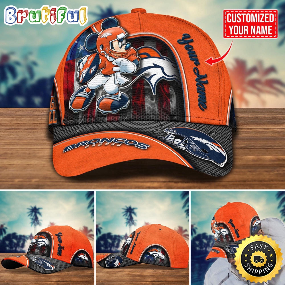 NFL Denver Broncos Baseball Cap Mickey Cap Trending Custom Cap