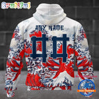 NFL Denver Broncos Football Great Wave All Over Print Hoodie