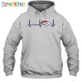 NFL Denver Broncos Heartbeat Hoodie Unisex Football T-Shirt Hoodie