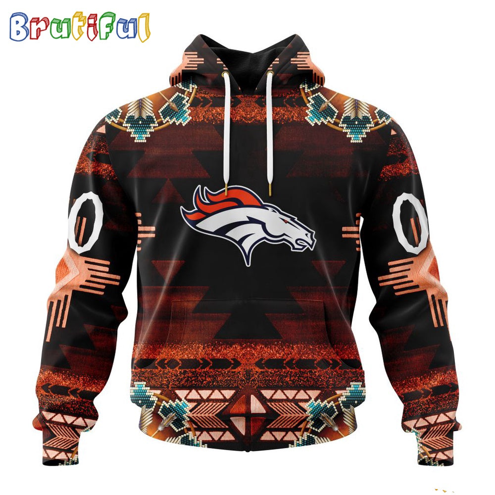 NFL Denver Broncos Hoodie Special Native Costume Design Hoodie