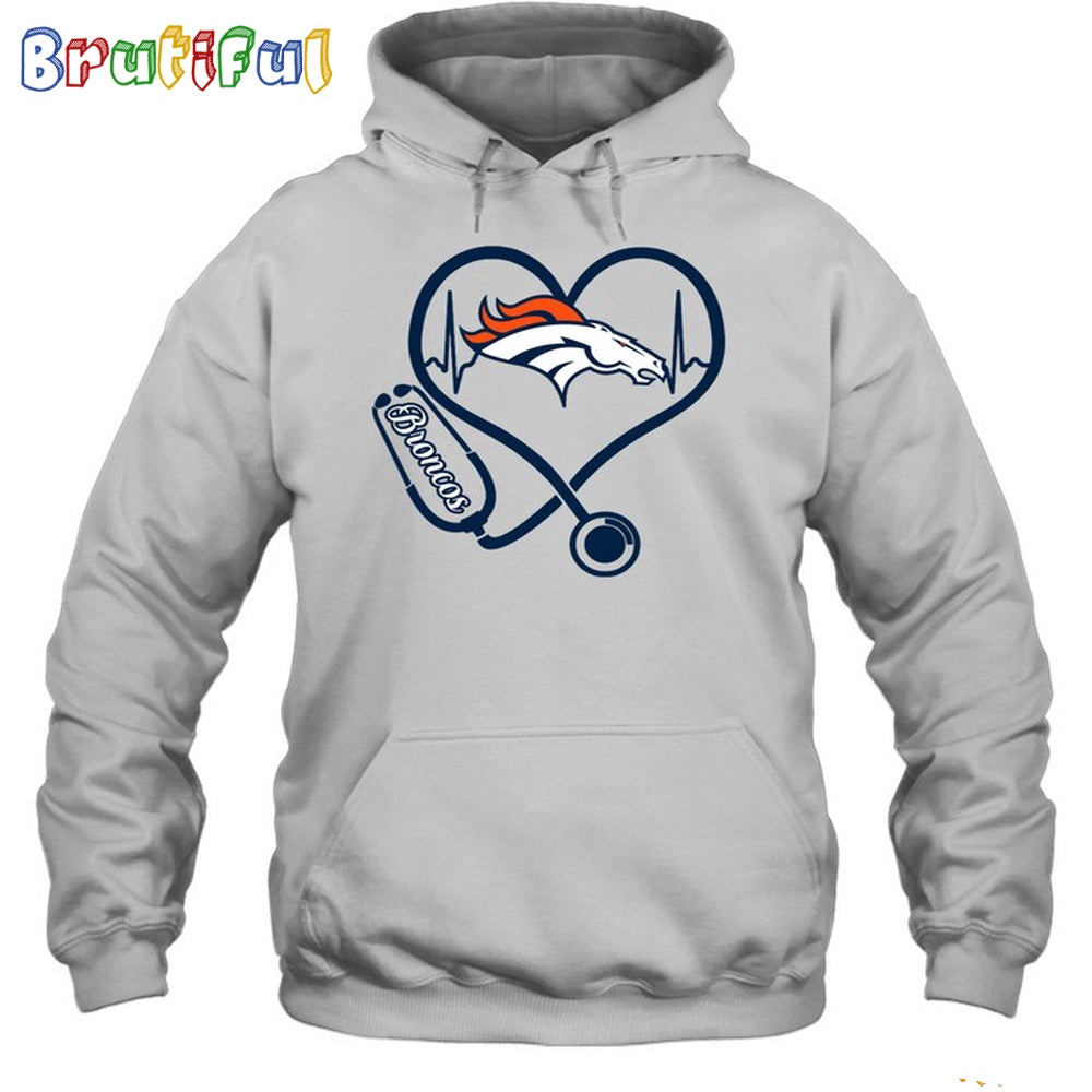 NFL Denver Broncos Nurse Love Hoodie Unisex Football T-Shirt Hoodie